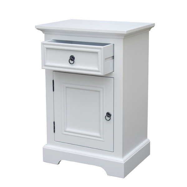 white bedside